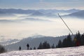 Skiing resort Kubinska Hola, Slovakia. Top view