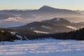 Skiing resort Kubinska Hola, Slovakia. Top view