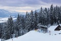 Skiing resort Kubinska Hola, Slovakia. Top view