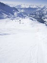 Skiing resort in Lenzerheide, Grisons, Switzerland Royalty Free Stock Photo