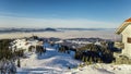 Skiing resort at Postavarul, Brasov, Transylvania, Romania