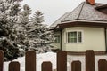 Skiing resort Semmering, Austria. Beautiful chalet in austrian Alps in winter. Royalty Free Stock Photo