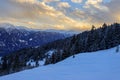 Skiing at Serfaus/Fiss Royalty Free Stock Photo