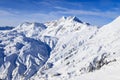 Skiing at Serfaus/Fiss Royalty Free Stock Photo