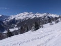 Skiing slopes and mountains near Madonna dÃÂ­ Campiglio