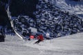 Skiing into Verbier