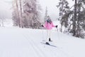 Skiing woman Royalty Free Stock Photo