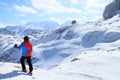 Skiing young boy Royalty Free Stock Photo