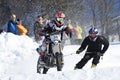 Skijoring in Gosau Gmunden District, Salzkammergut, Upper Austria, Austria