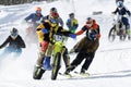 Skijoring in Gosau Gmunden District, Salzkammergut, Upper Austria, Austria