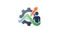 Skill building icon element for design Royalty Free Stock Photo