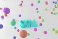 Skill, business conceptual colorful 3D rendered words. Web, alphabet, typography & message. Royalty Free Stock Photo
