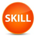 Skill elegant orange round button