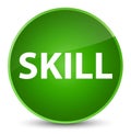 Skill elegant green round button