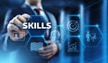 Skill Knowledge Ability Business Internet technology Concept Royalty Free Stock Photo