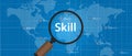 Skill shortages find search talented worker qualification Royalty Free Stock Photo