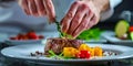 The Culinary Maestro: A Chefs Artistic Steak Garnishing