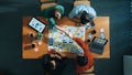 Skilled developer team sharing Ux Ui design by using mind map. Convocation. Royalty Free Stock Photo
