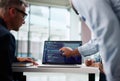 Skilled Programmers Collaborating On Software Development Royalty Free Stock Photo