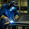 Industrial Welding Work Royalty Free Stock Photo