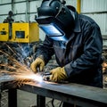 Industrial Welding Work Royalty Free Stock Photo