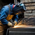 Industrial Welding Work Royalty Free Stock Photo