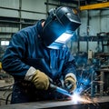 Industrial Welding Work Royalty Free Stock Photo