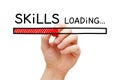 Skills Development Loading Bar Concept Royalty Free Stock Photo