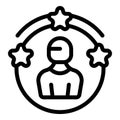 Skills education icon outline vector. Talent mastery enhancement