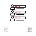 Skills, Graphs, People, Profile, Settings, Statistics, Team Bold and thin black line icon set