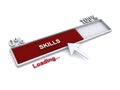 skills loading in progress on white Royalty Free Stock Photo