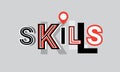 Skills Personal Development Web Banner Abstract Template Background Royalty Free Stock Photo