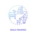 Skills training concept icon Royalty Free Stock Photo