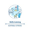 Skills training concept icon Royalty Free Stock Photo