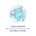 Skills training concept icon Royalty Free Stock Photo