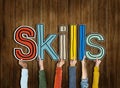 Skills Word Concepts Royalty Free Stock Photo