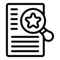 Skillset acquisition icon outline vector. Talent development progress