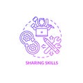 Skillsharing concept icon Royalty Free Stock Photo