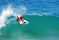 Skimboarder at Aliso Beach, Laguna Beach, CA Royalty Free Stock Photo