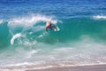 Skimboarder at Aliso Beach, Laguna Beach, CA Royalty Free Stock Photo