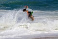 Skimboarder Competes Royalty Free Stock Photo