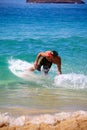 Skimboarding at Big Beach