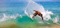 Skimboarding at Big Beach