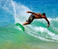 Skimboarding at Big Beach