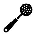 Skimmer kitchen utensil icon vector Royalty Free Stock Photo