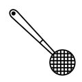 Skimmer kitchen utensil icon vector Royalty Free Stock Photo