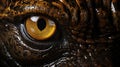 The Skin of An Alligator Is Depicted in Stunning Detail, Showcasing a Macro Assembly of Shades Royalty Free Stock Photo