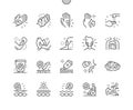 Skin Burns Well-crafted Pixel Perfect Vector Thin Line Icons 30 2x Grid for Web Graphics and Apps