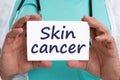 Skin cancer awareness disease ill illness health doctor Royalty Free Stock Photo