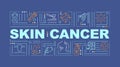 Skin cancer word concepts banner